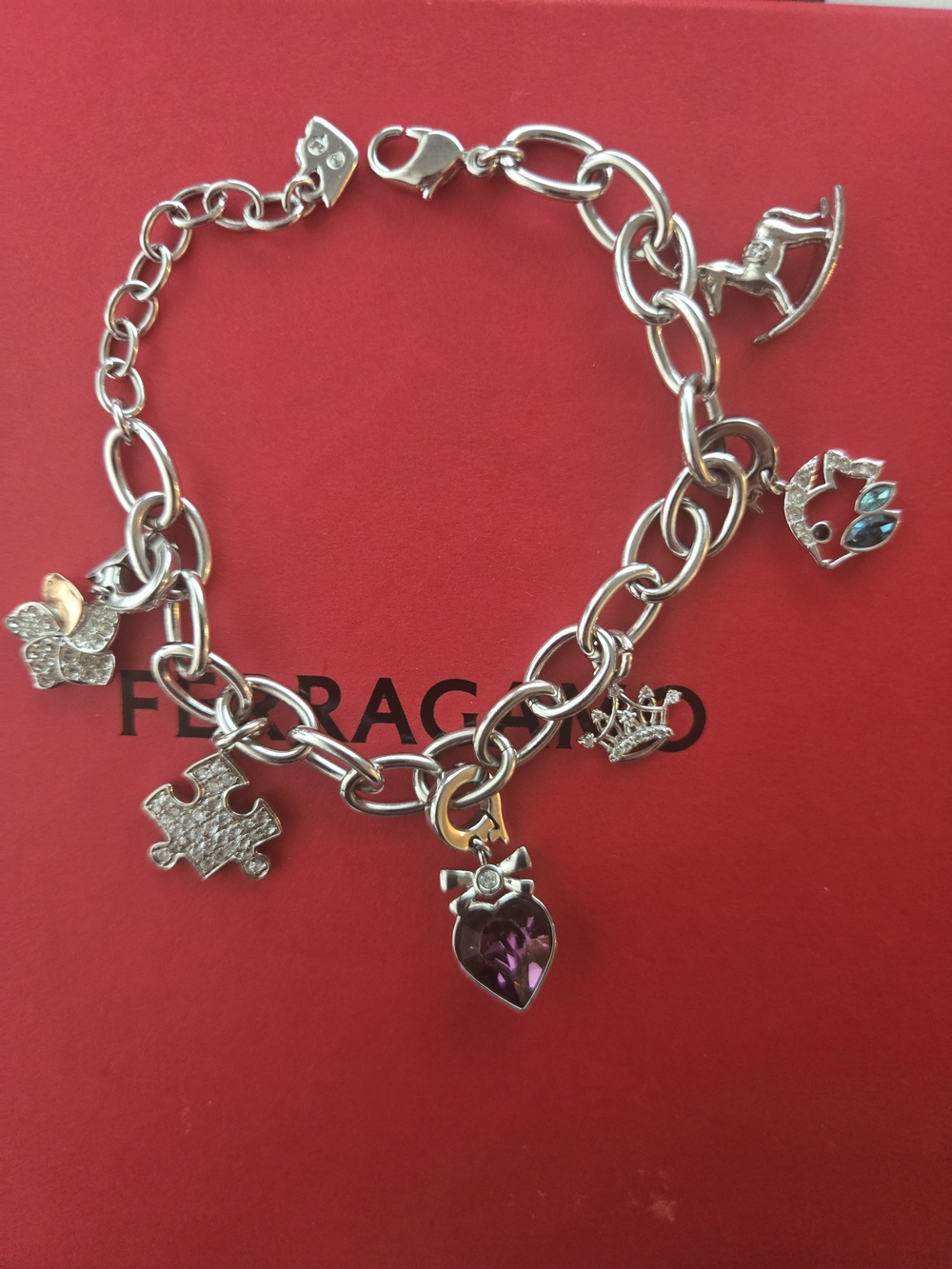 Swarovski Silver Charm Bracelet